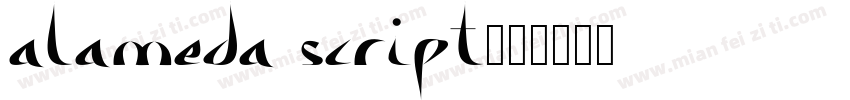 Alameda Script字体转换